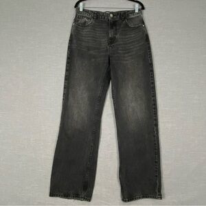 Zara Relaxed Fit High Rise Jeans Sz 8 Mom Jeans 100% cotton